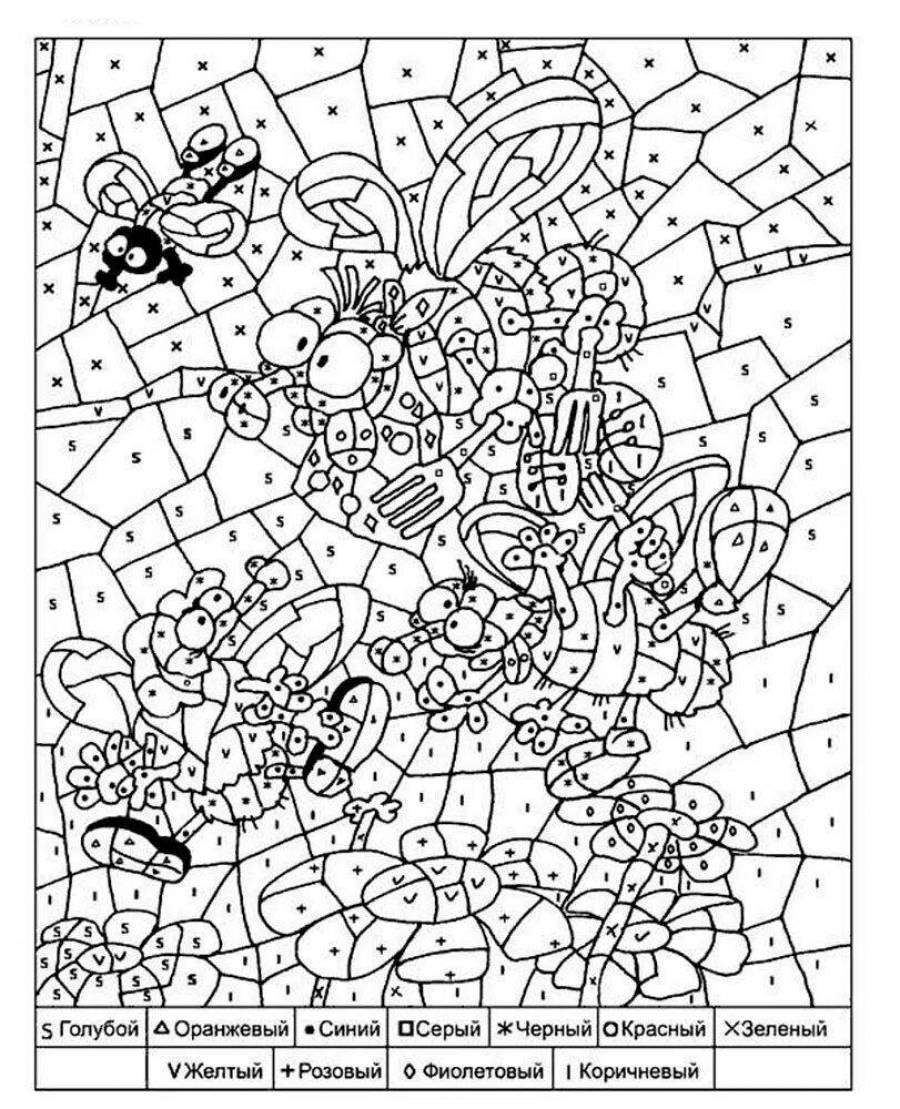 Картина по номерам распечатать а4 для детей