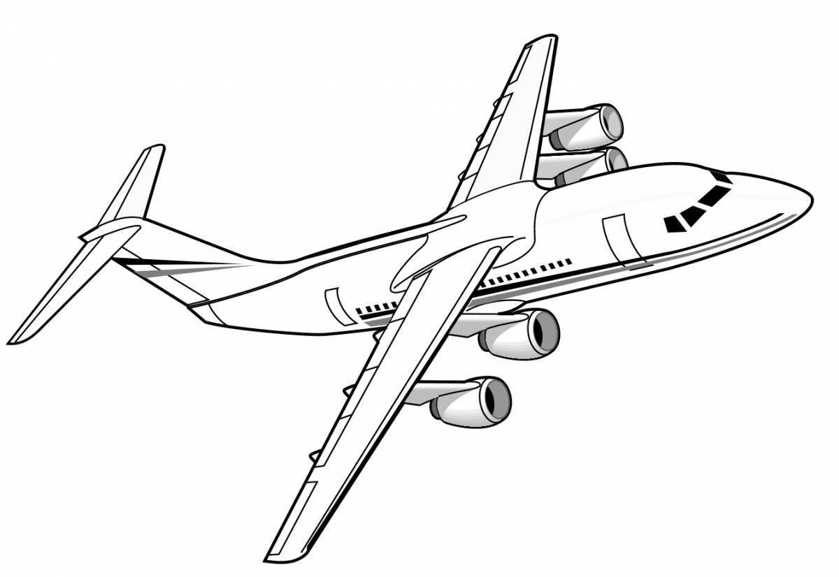 Раскраска самолет ил 76