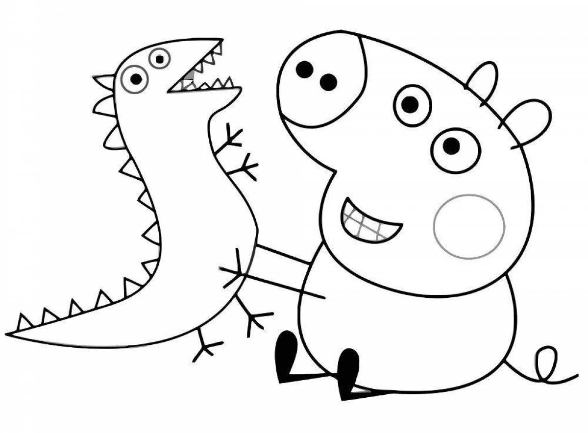Peppa pig coloring pages for kids