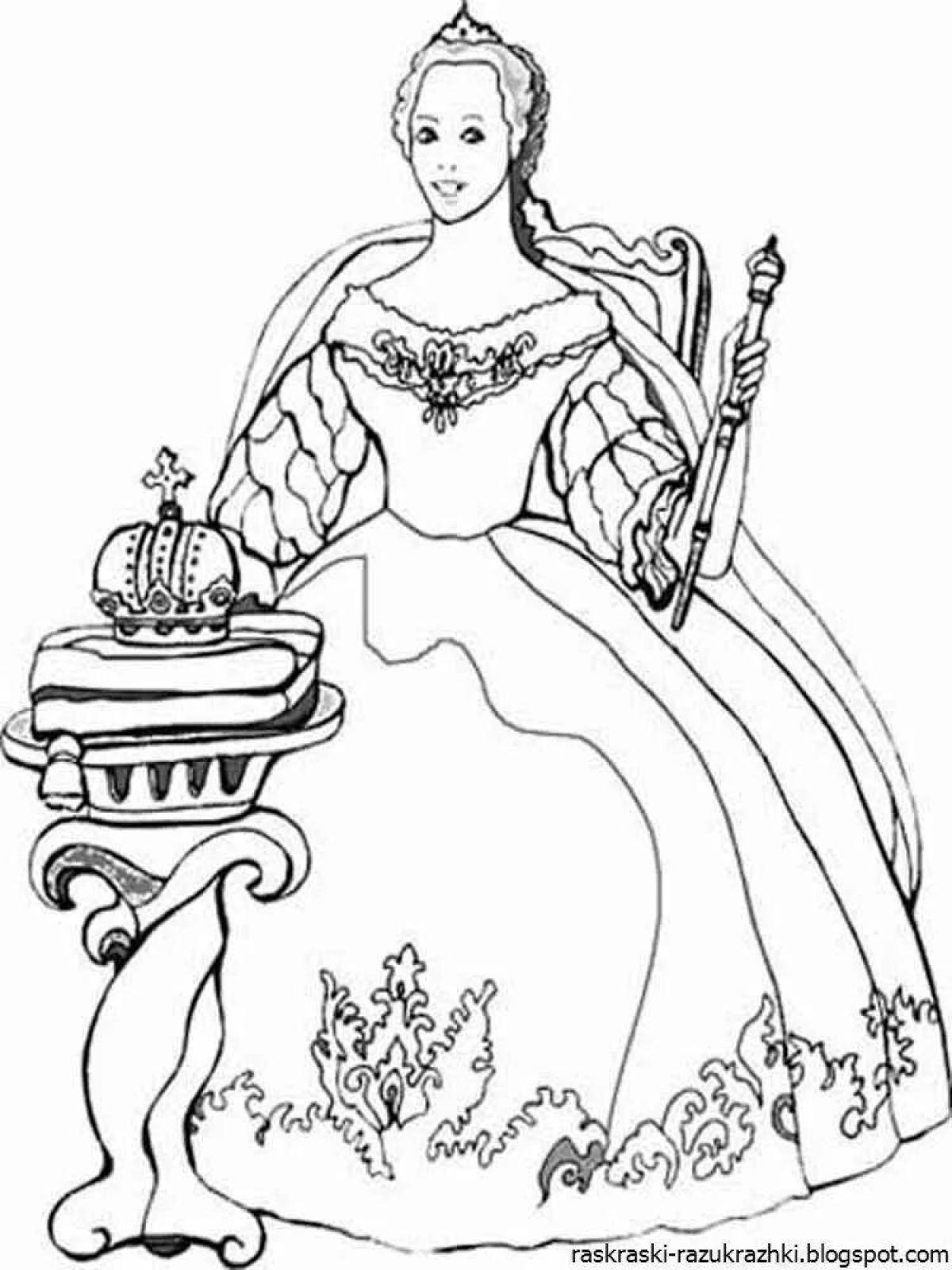 Noble coloring page queen