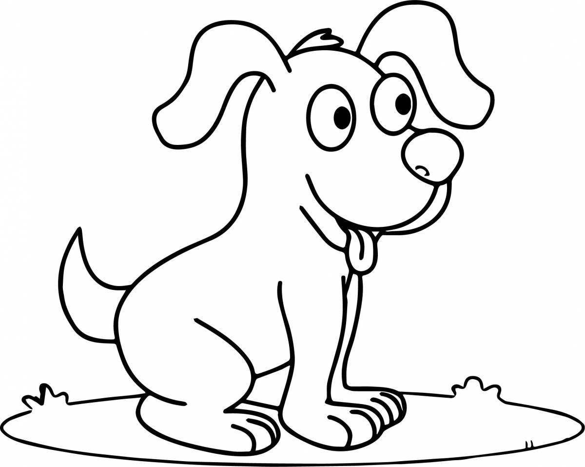 Раскраска пёс из мультфильма 