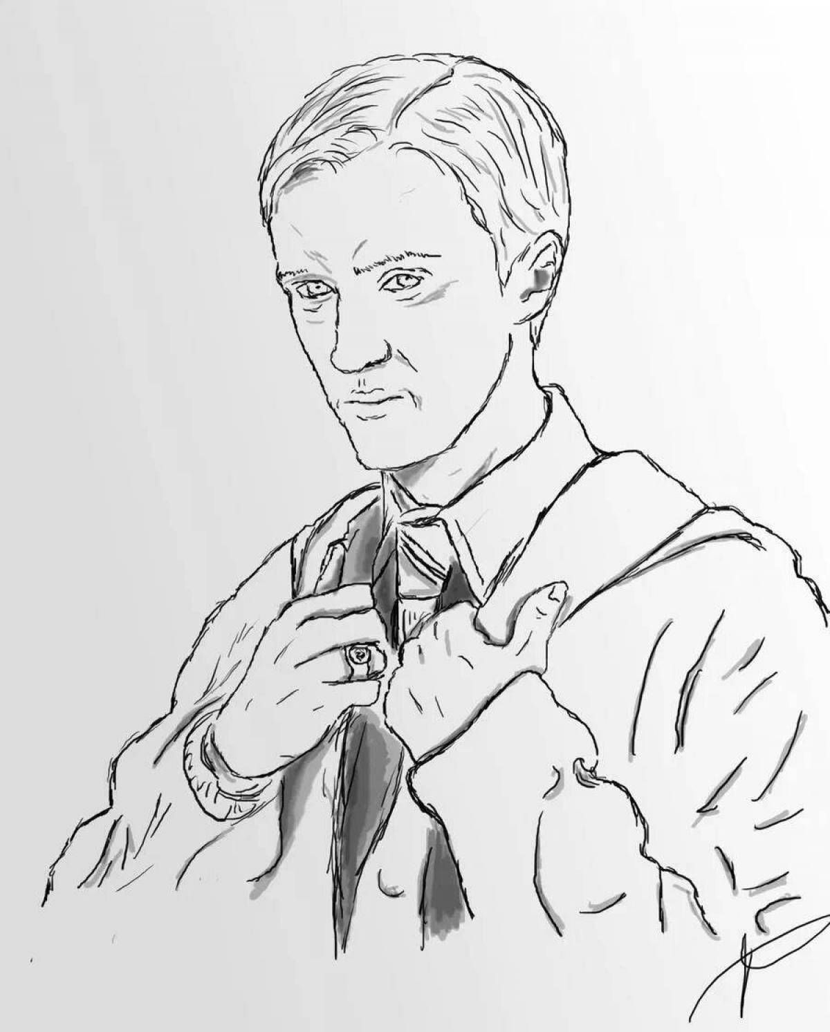 Living draco malfoy coloring book