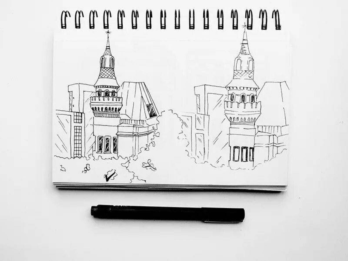 Joyful coloring for sketch markers