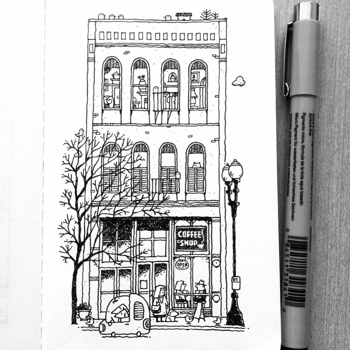 Glossy coloring for markers