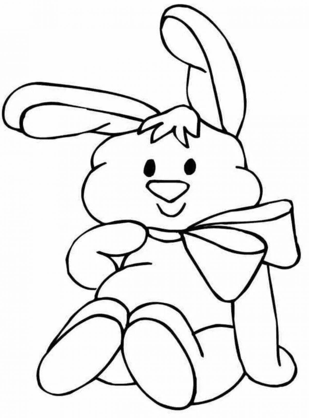Naughty bunny coloring book for kids