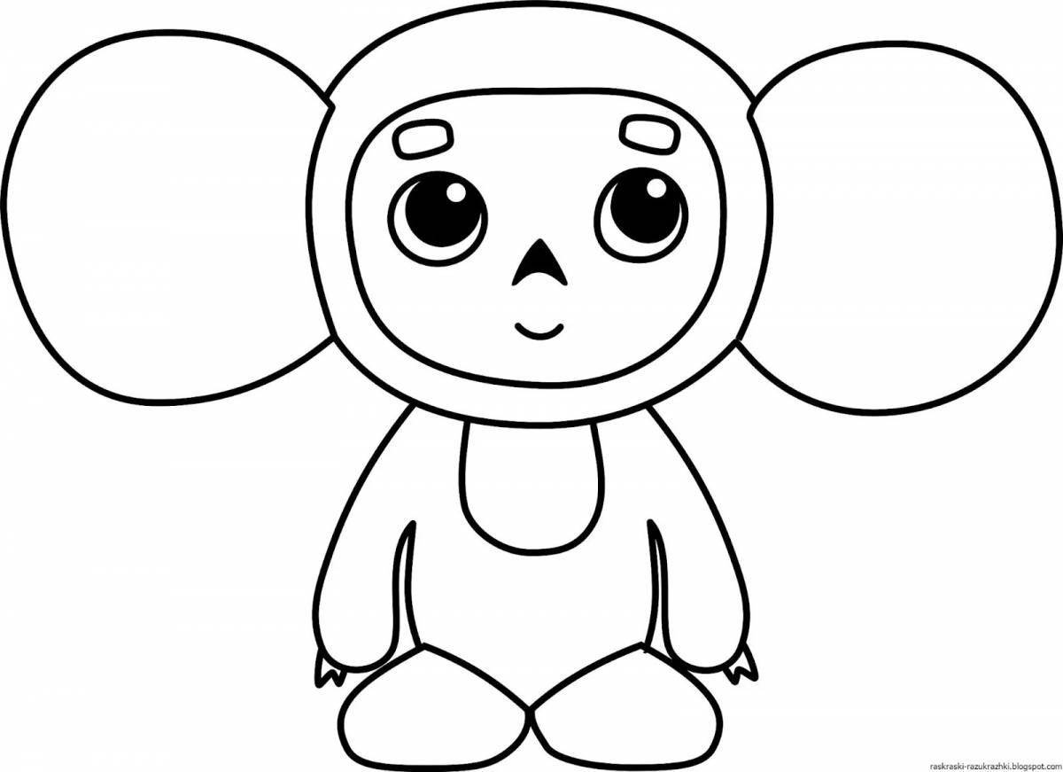 Fun cartoon coloring book for 3-4 year olds