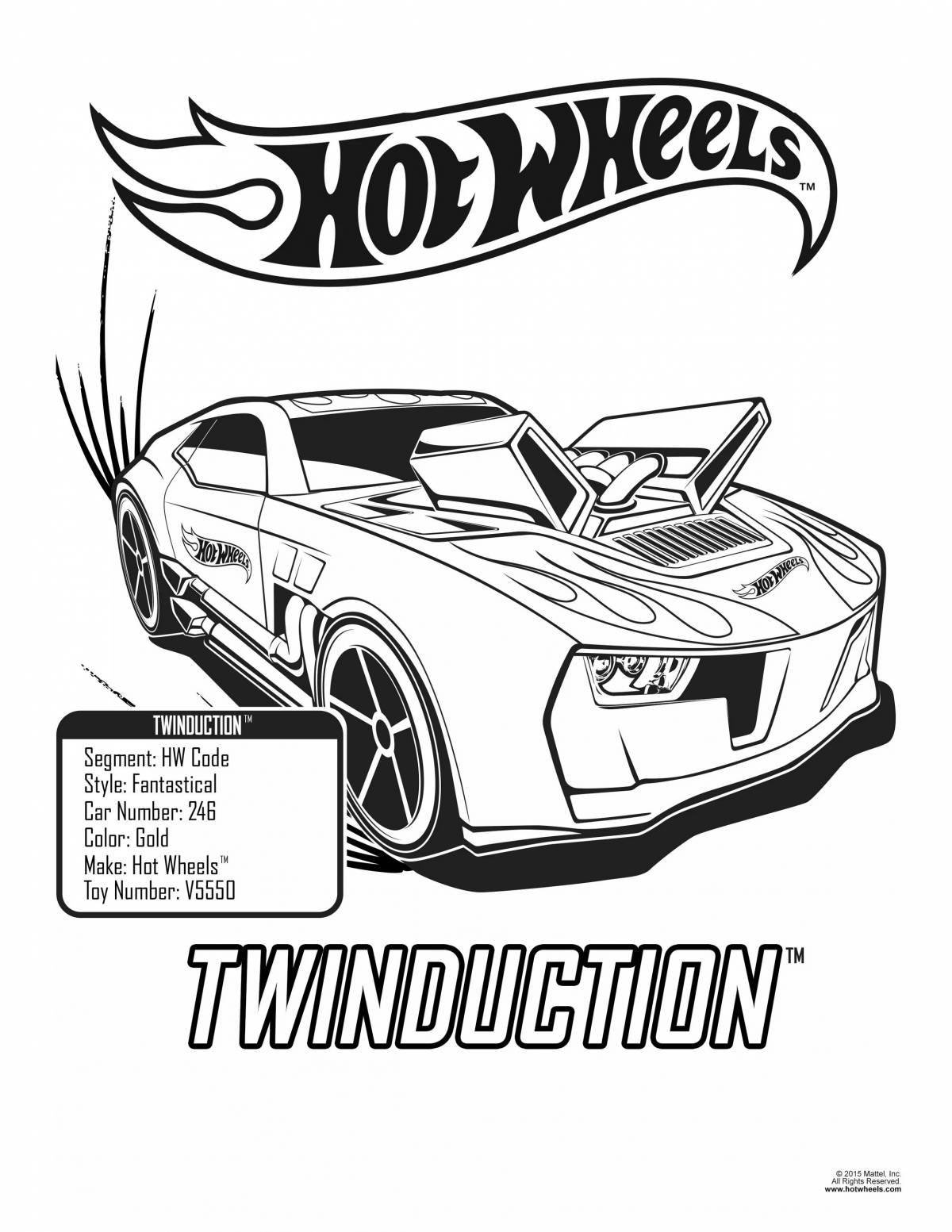 Hot wheels coloring pages