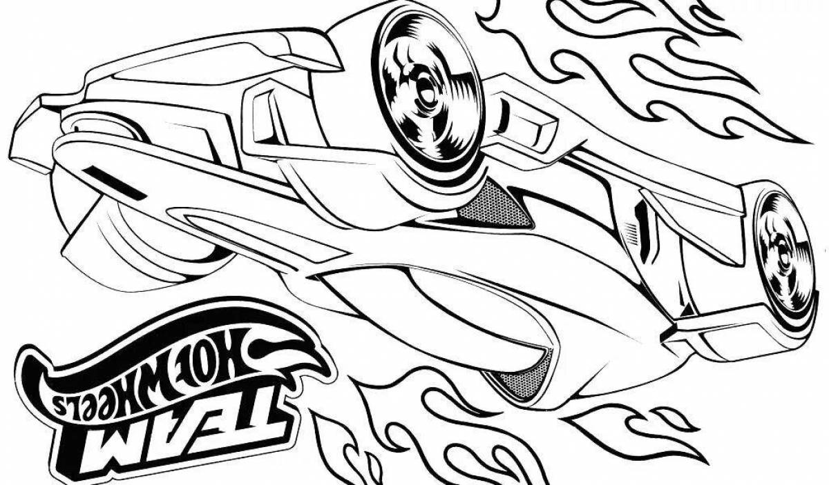 Great hot wheels coloring pages