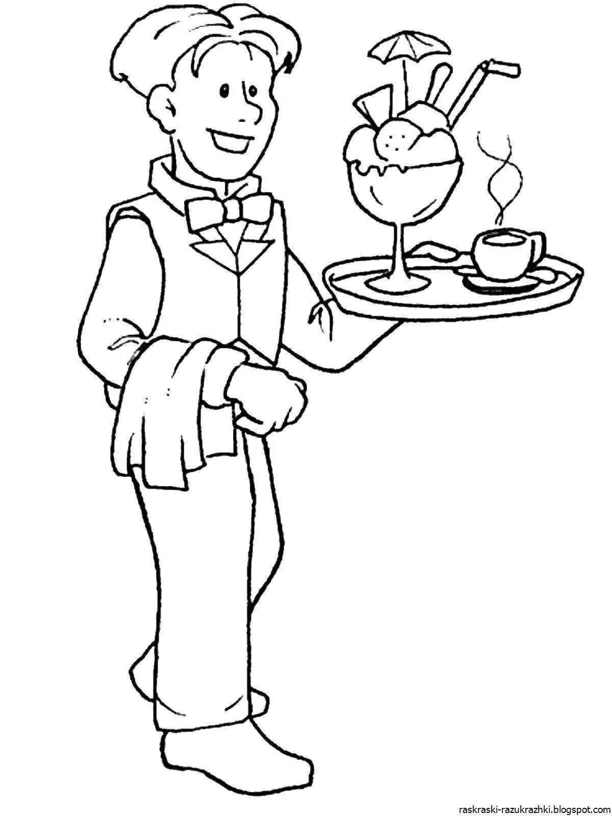 Colorful job coloring pages for travelers