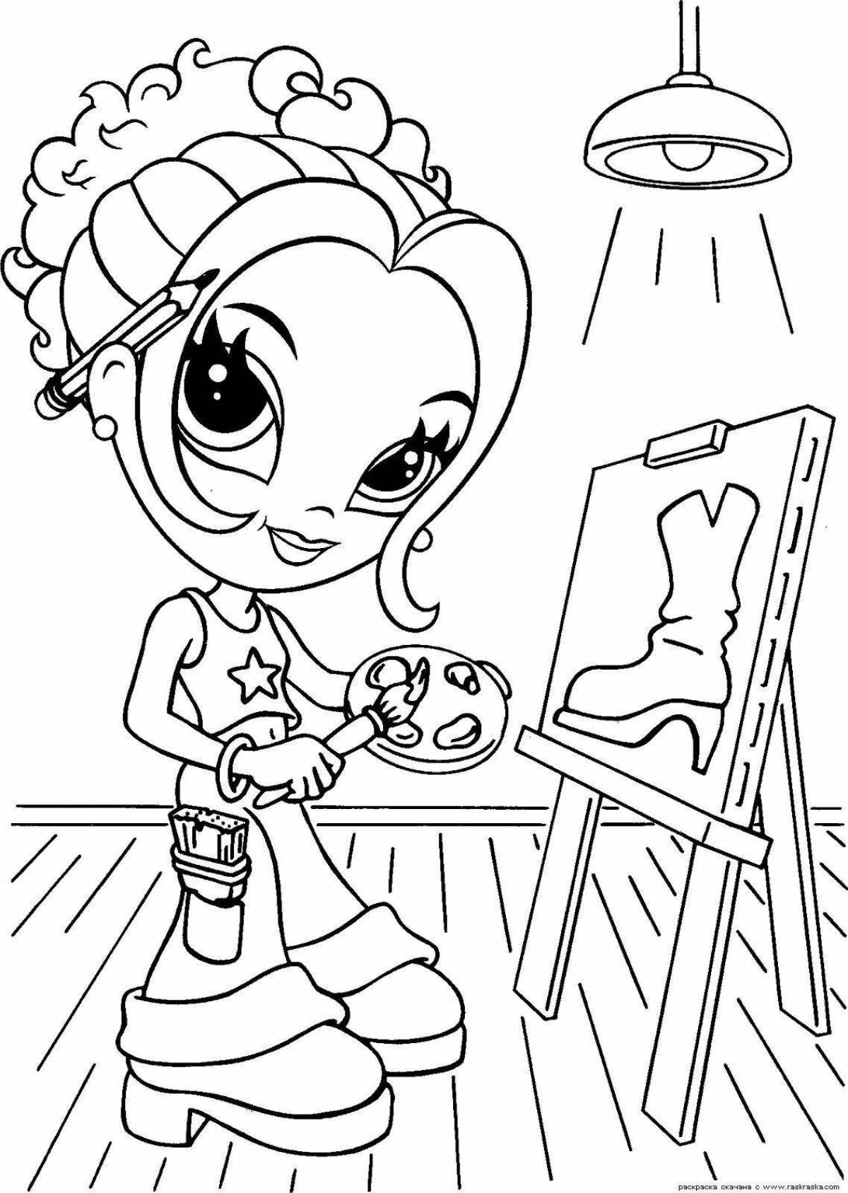 Fun coloring for girls 5-7 years old