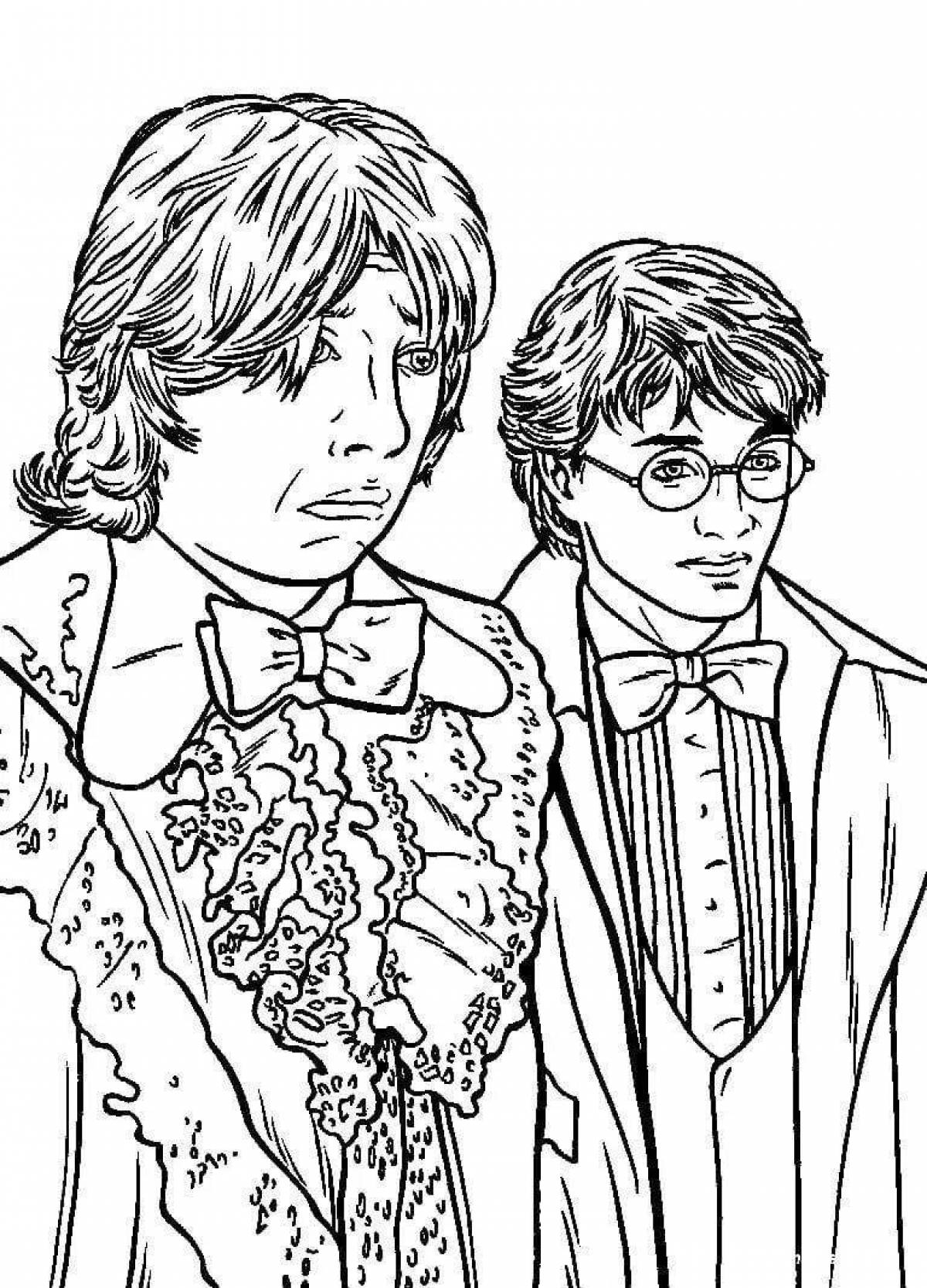 Harry potter shining coloring book