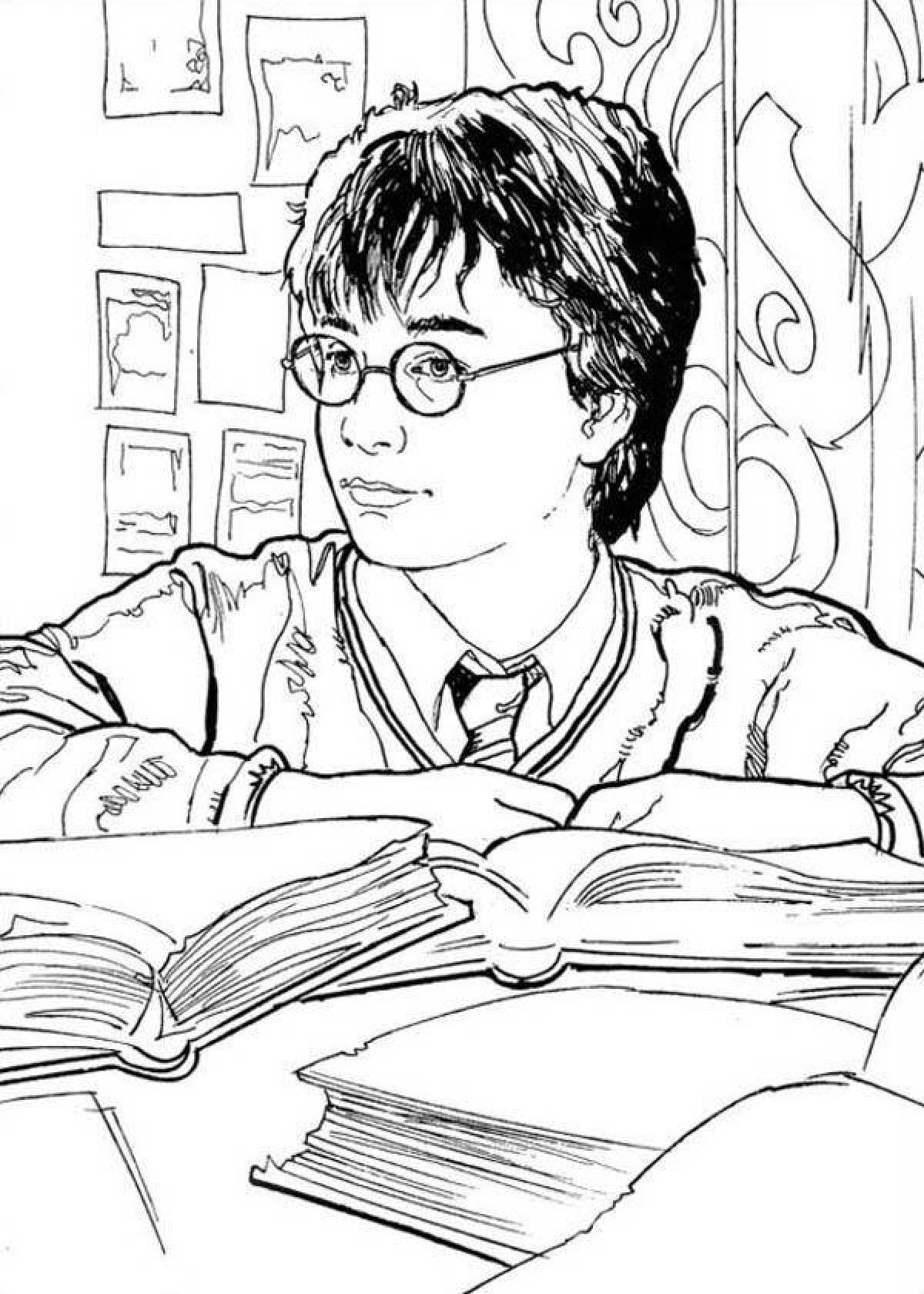 Impressive harry potter coloring book