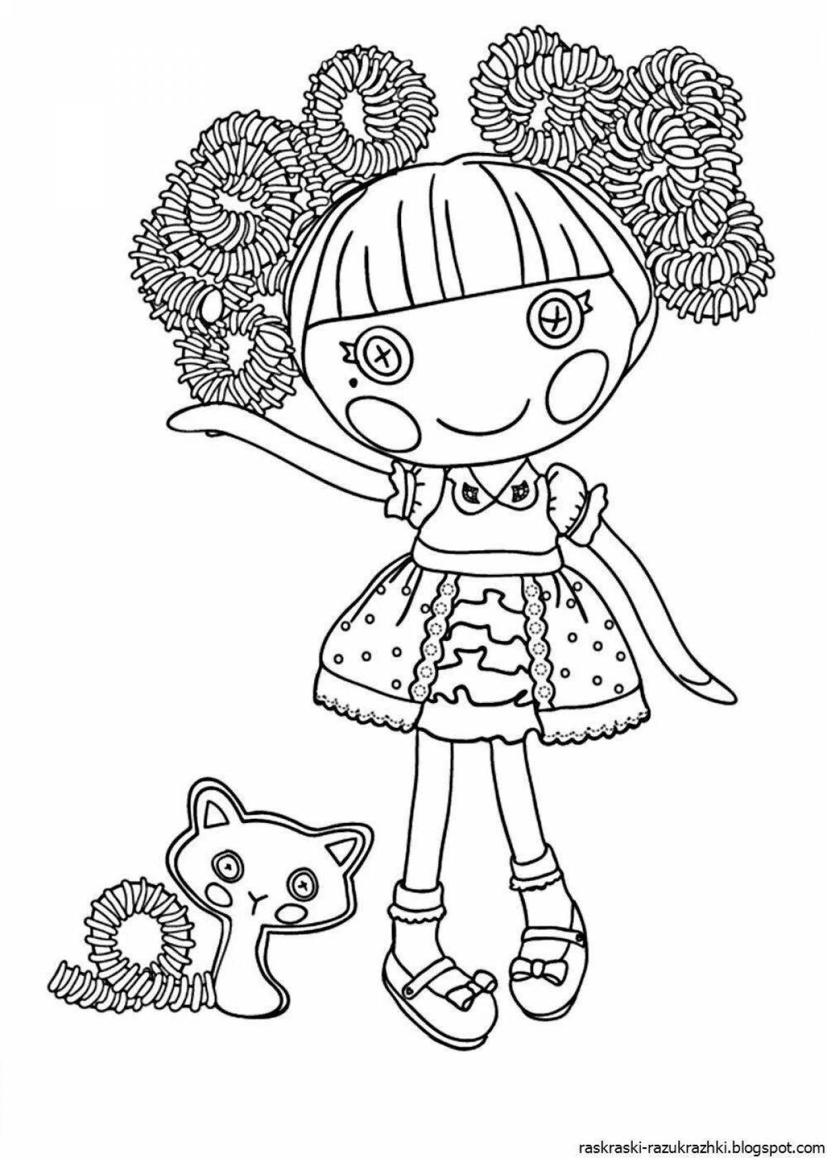 Coloring pages for doll girls