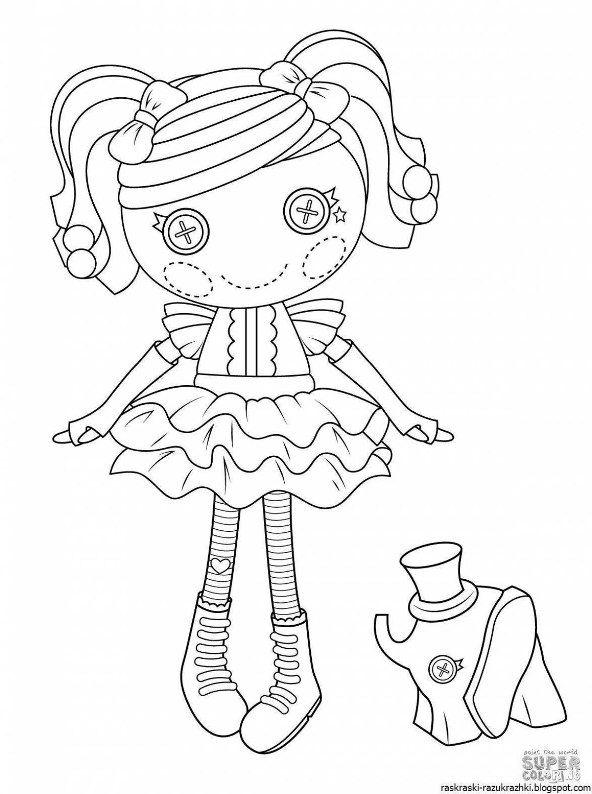 Elegant coloring dolls for girls