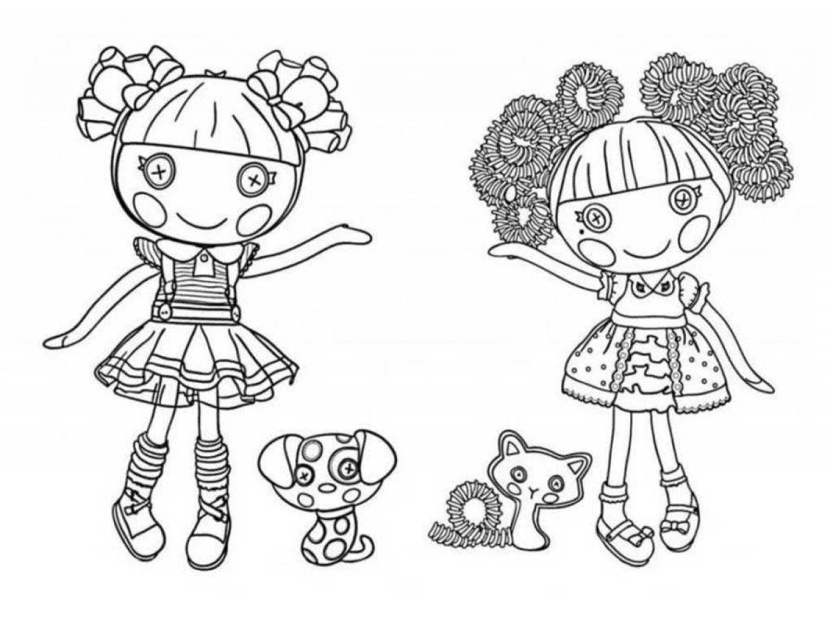 Fun coloring dolls for girls