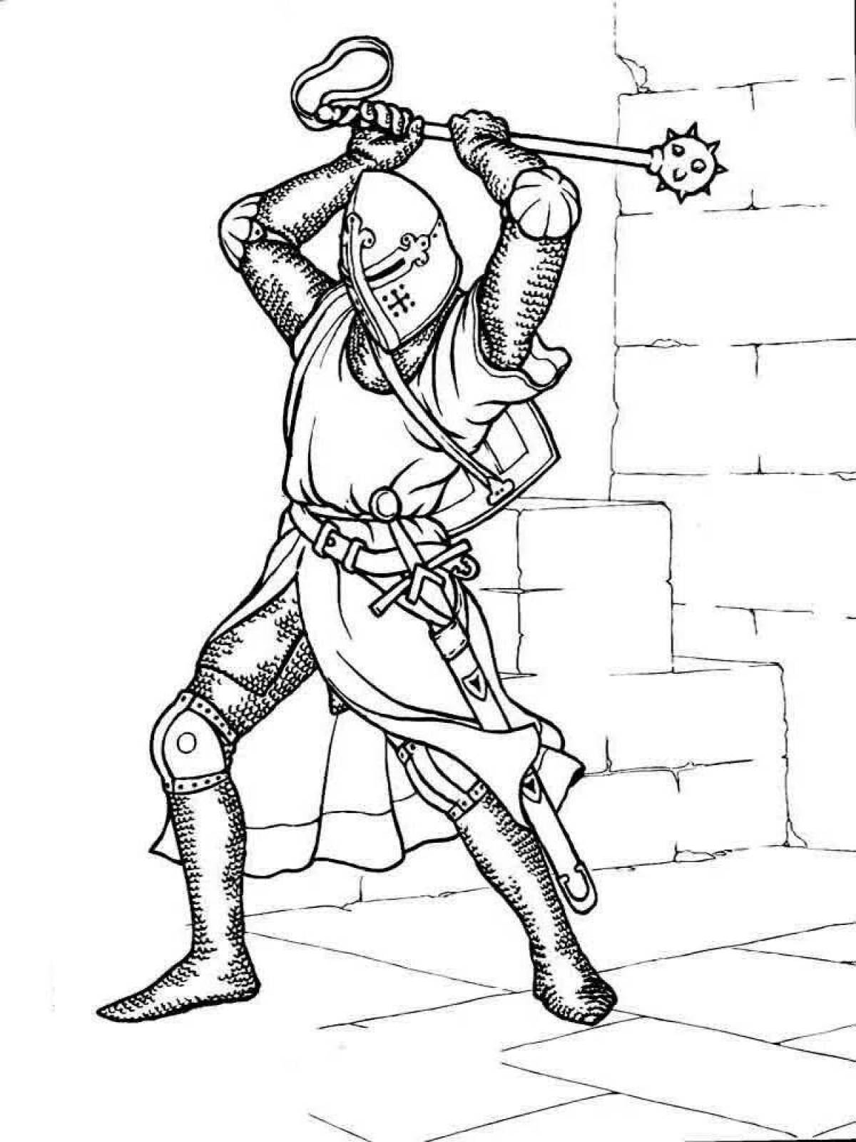 Galant knight coloring book