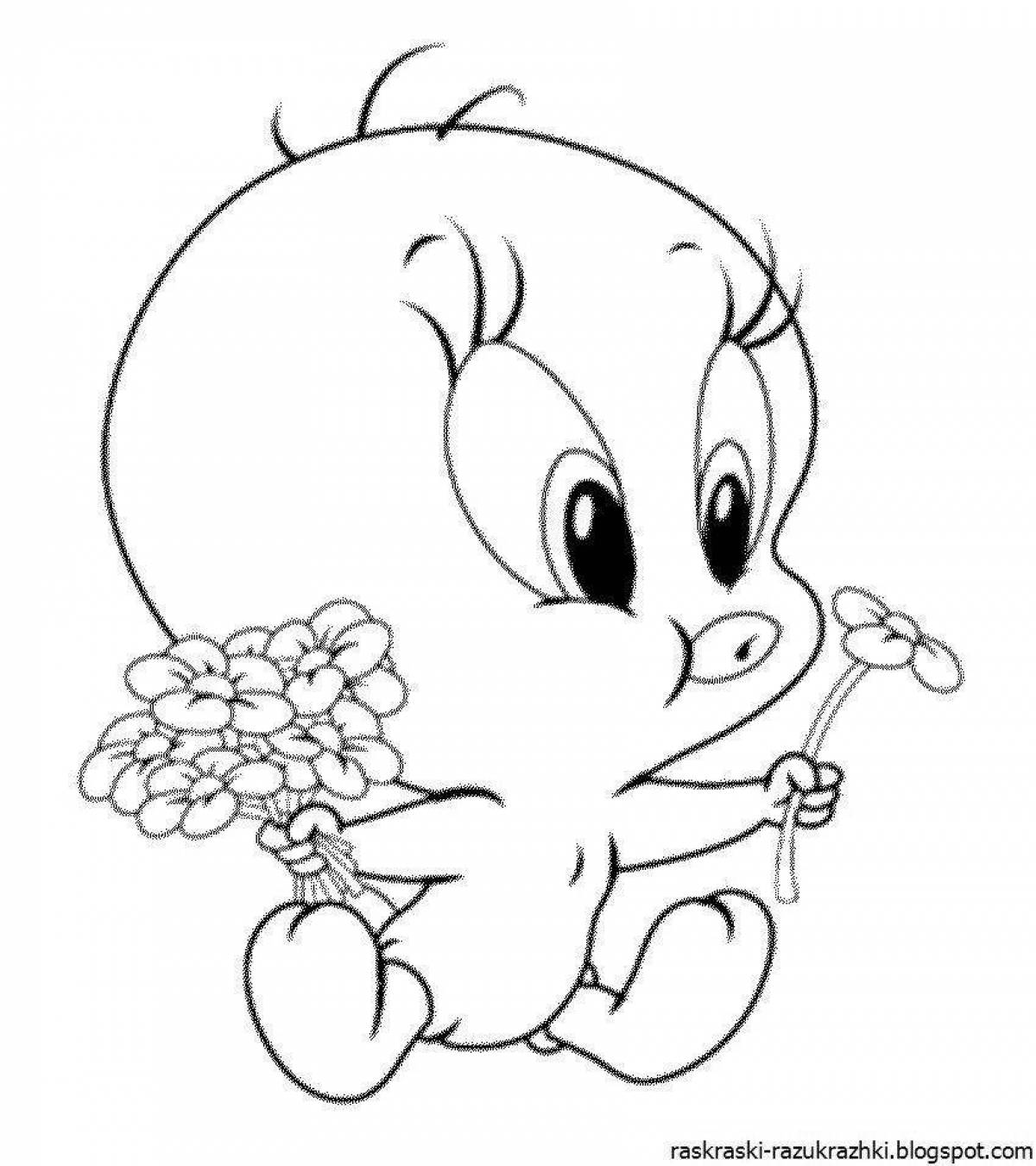 Joyful cartoon coloring