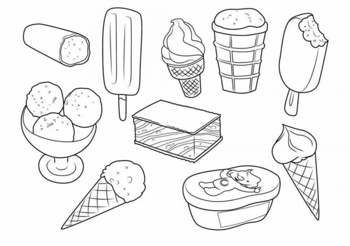 Yummy teasing coloring book