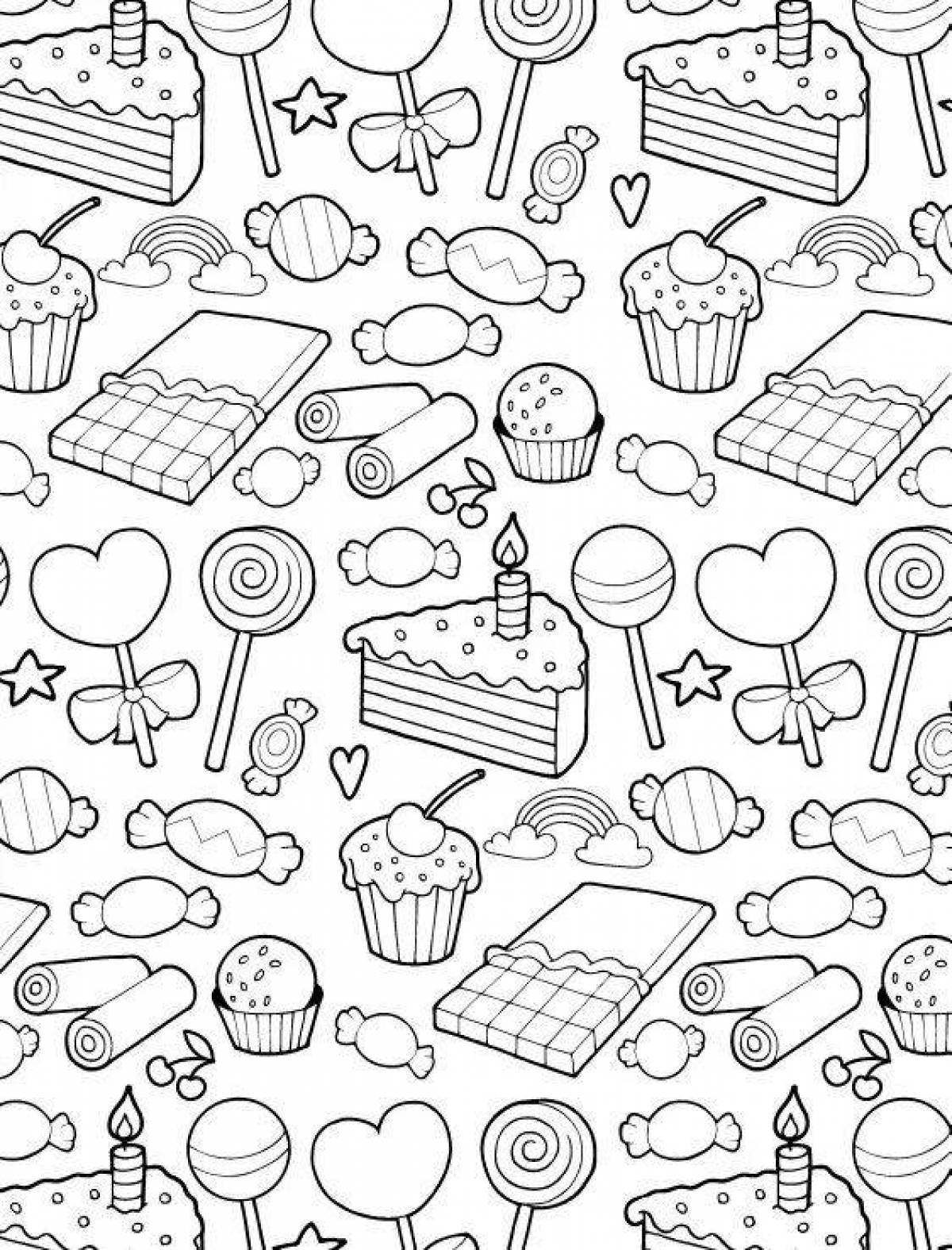 Yummy scented coloring book