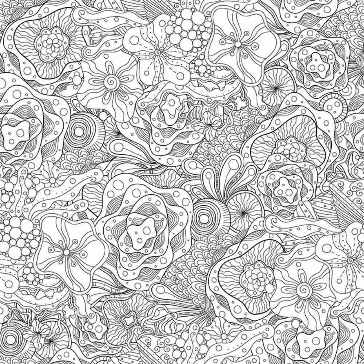 Magic coloring for all adults antistress