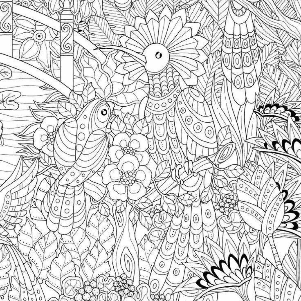Mystical coloring for all adults antistress