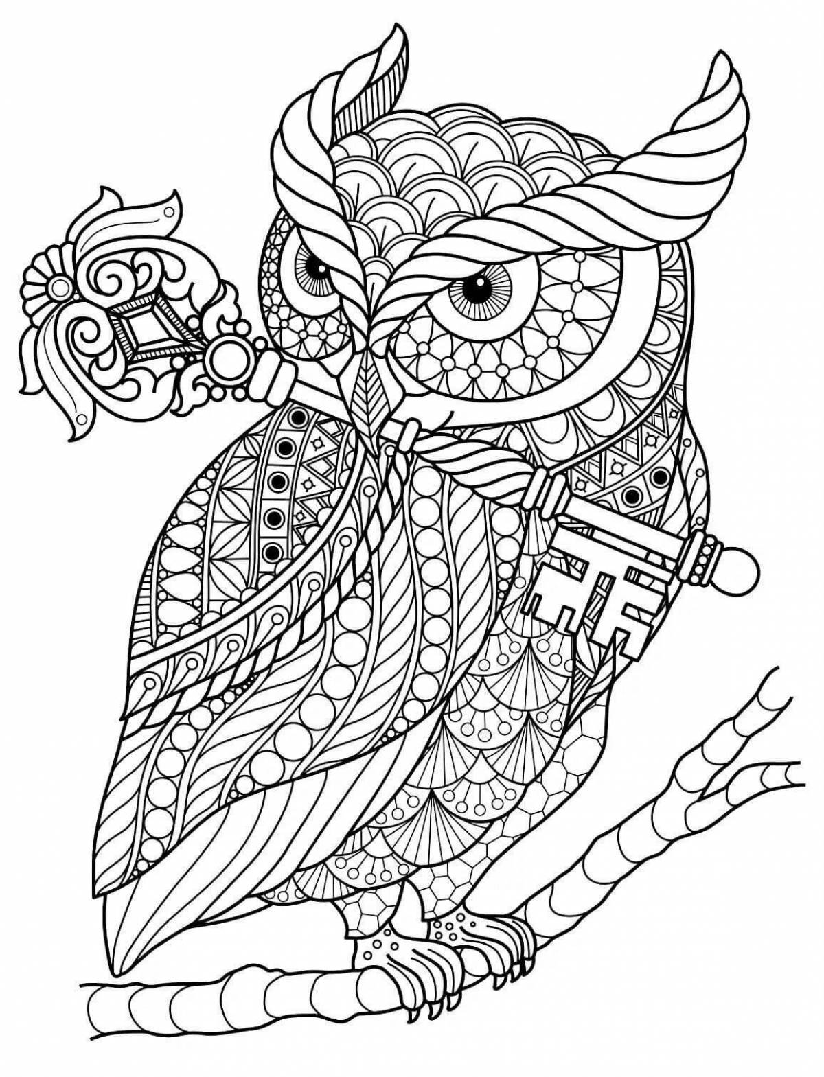 Splendorous coloring page for adults ru complex