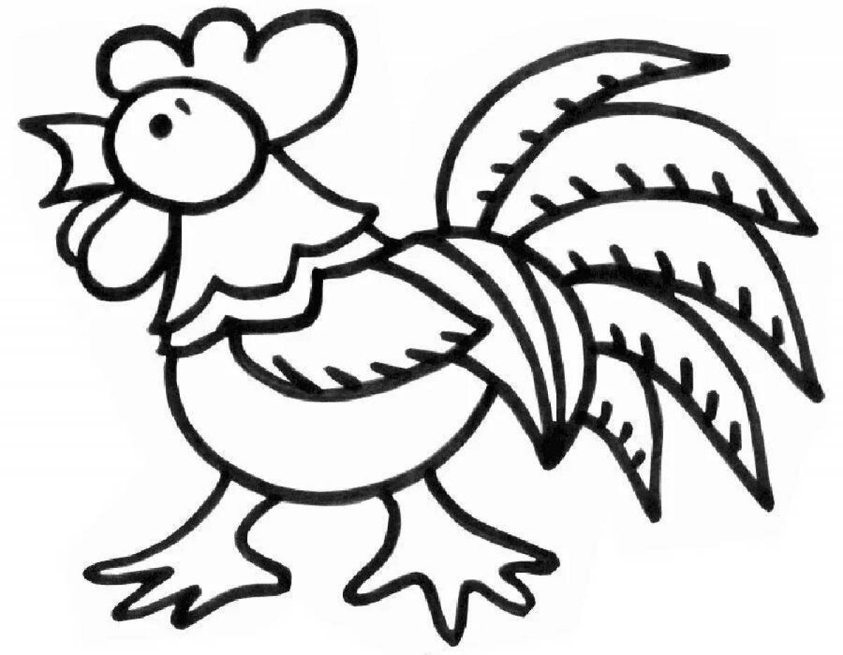 Rooster for children #7