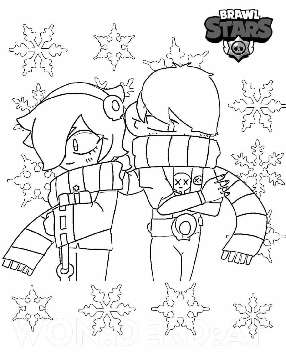 Joyful edgar coloring page