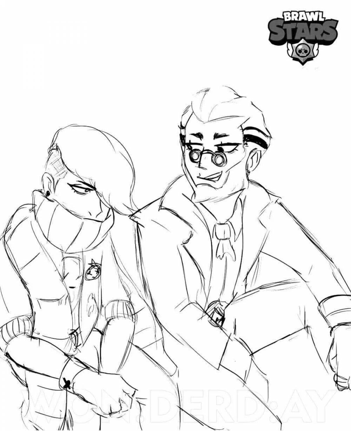 Comic edgar coloring book