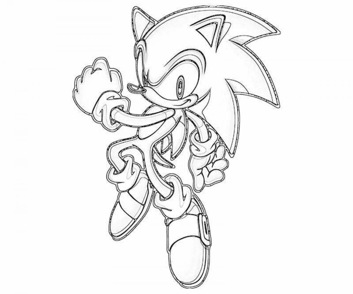 Super sonic shining coloring book