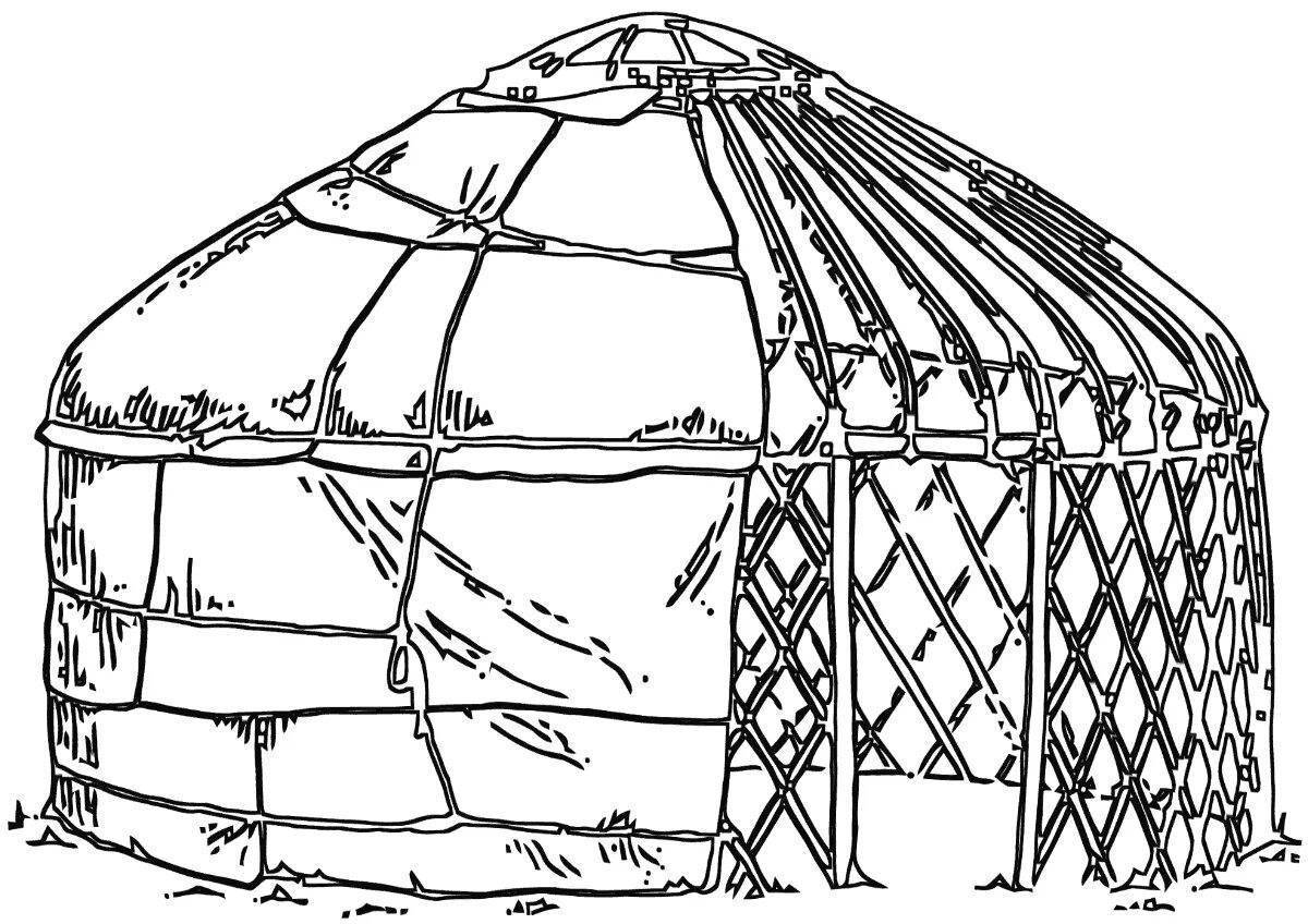 Юрта цветная схема 1 класс
