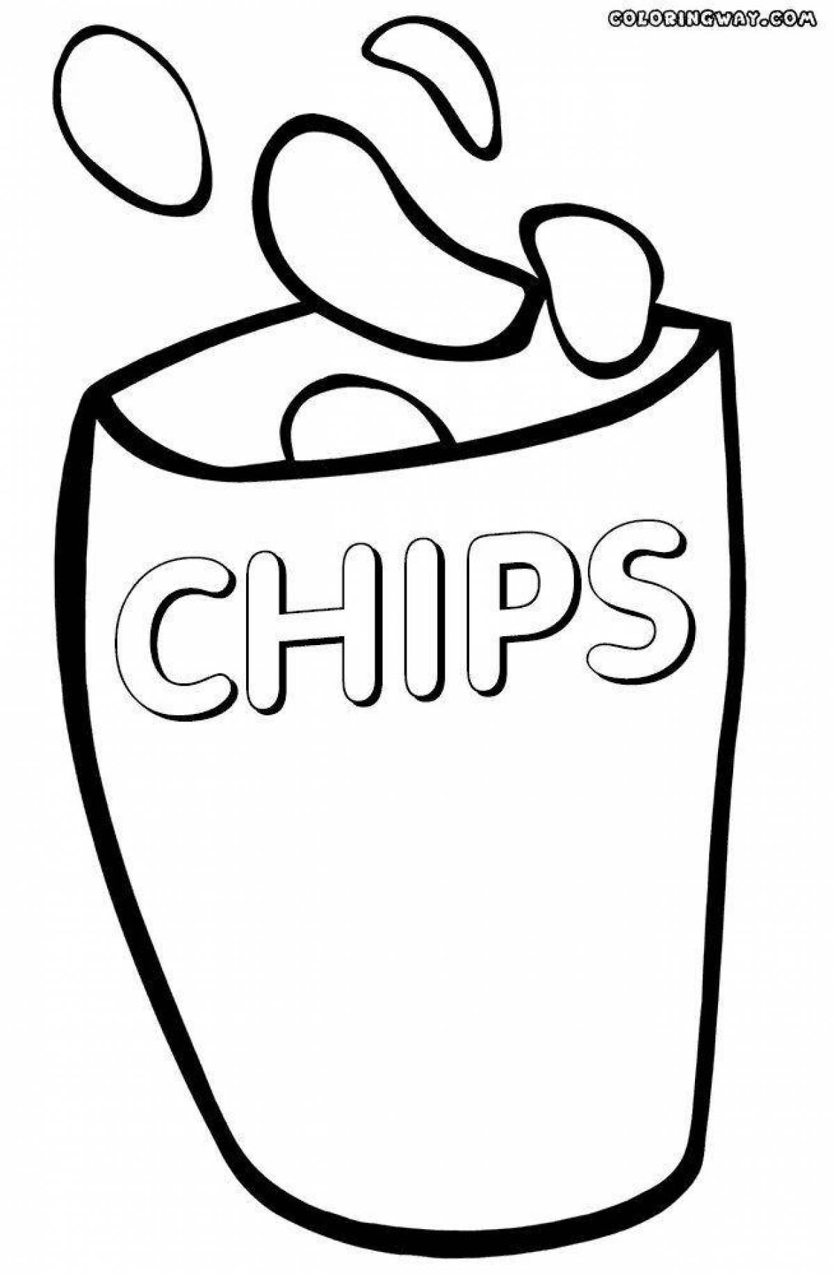 Chips раскраска