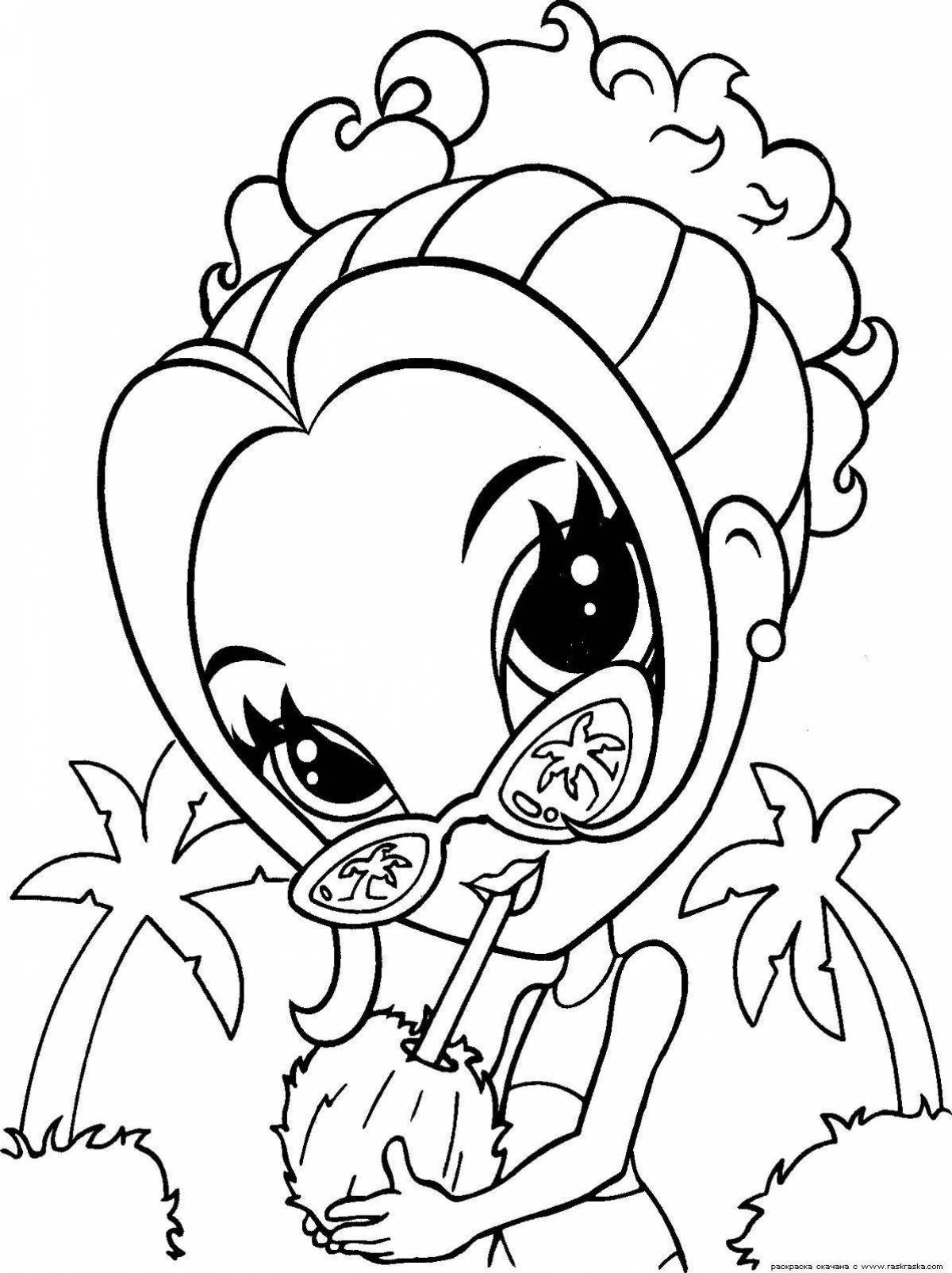 Amazing coloring pages 8-9 years old for girls