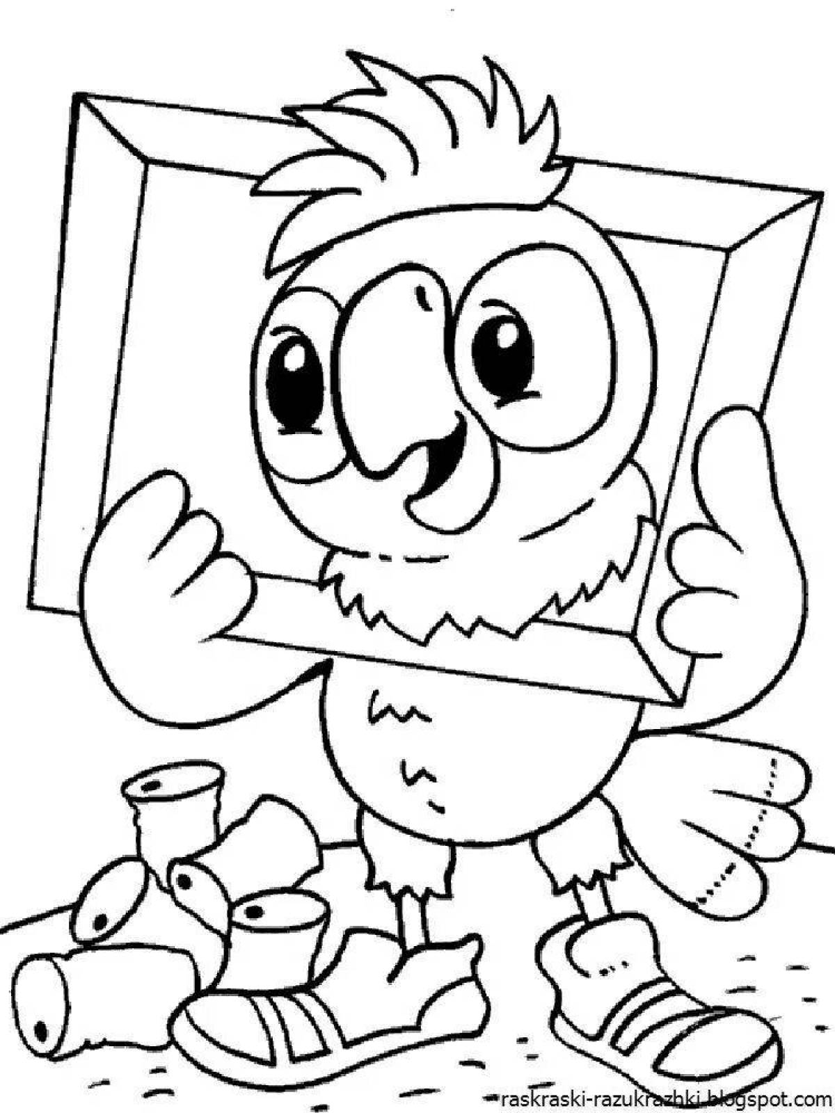 Fun cartoon coloring for kids