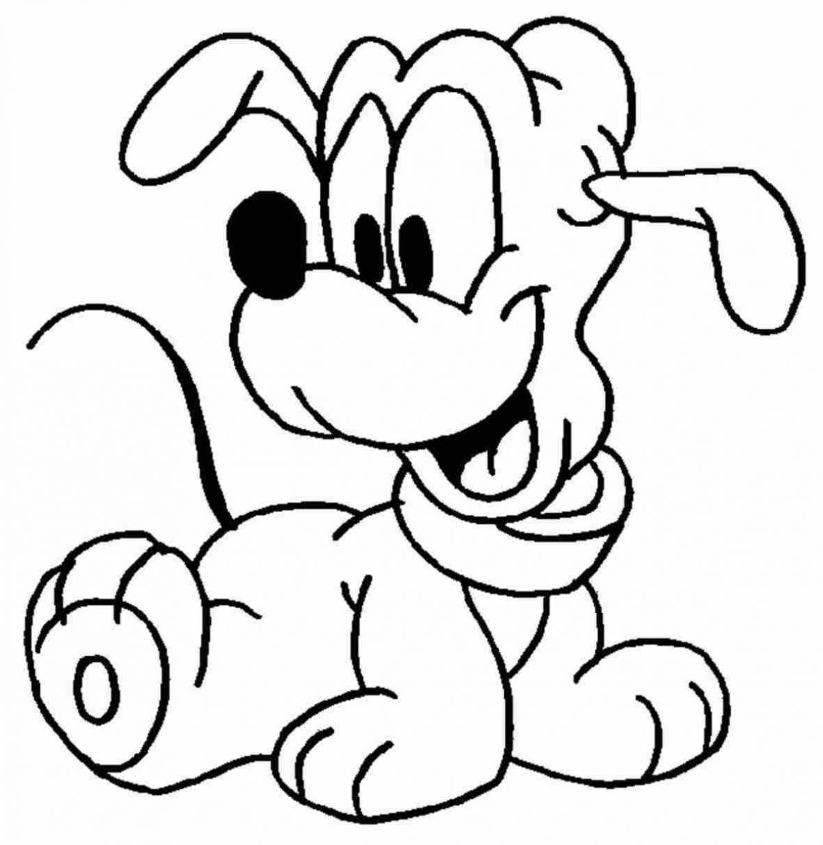 Color-blast cartoon coloring page for kids