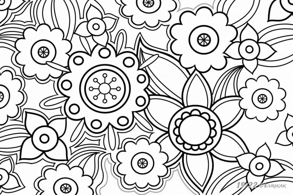 Coloring book glorious anti-stress lungs