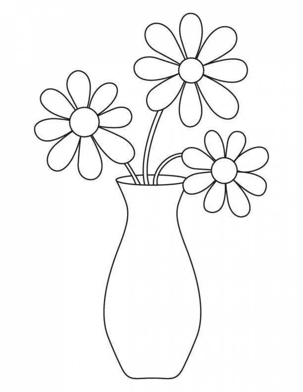 Идеальная ваза-раскраска для учащихся