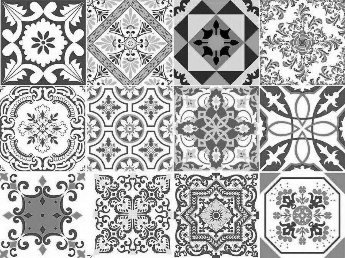 Terrific ceramic tile coloring