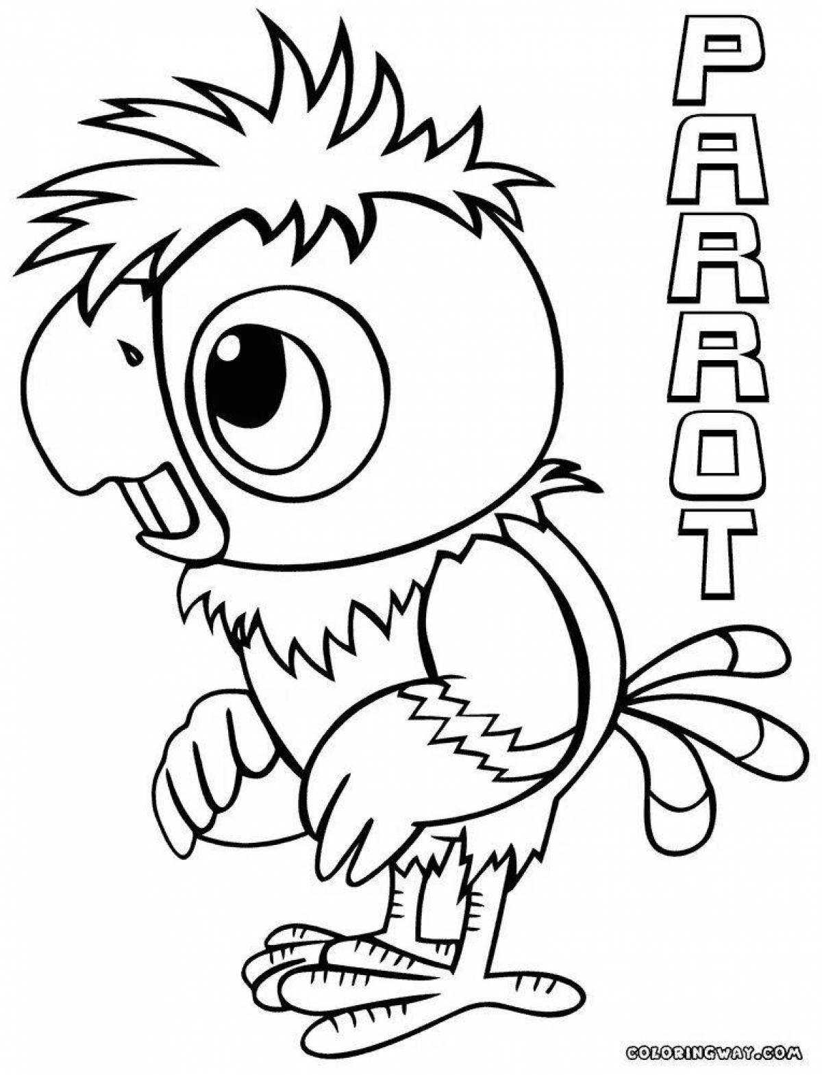 Photo Playful coloring cache page