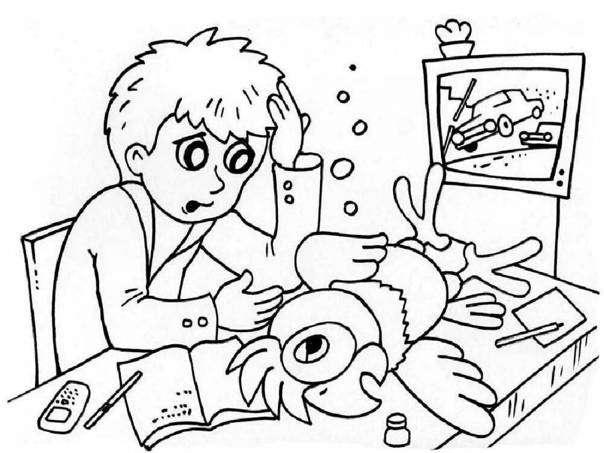 Cache of courtesy coloring pages
