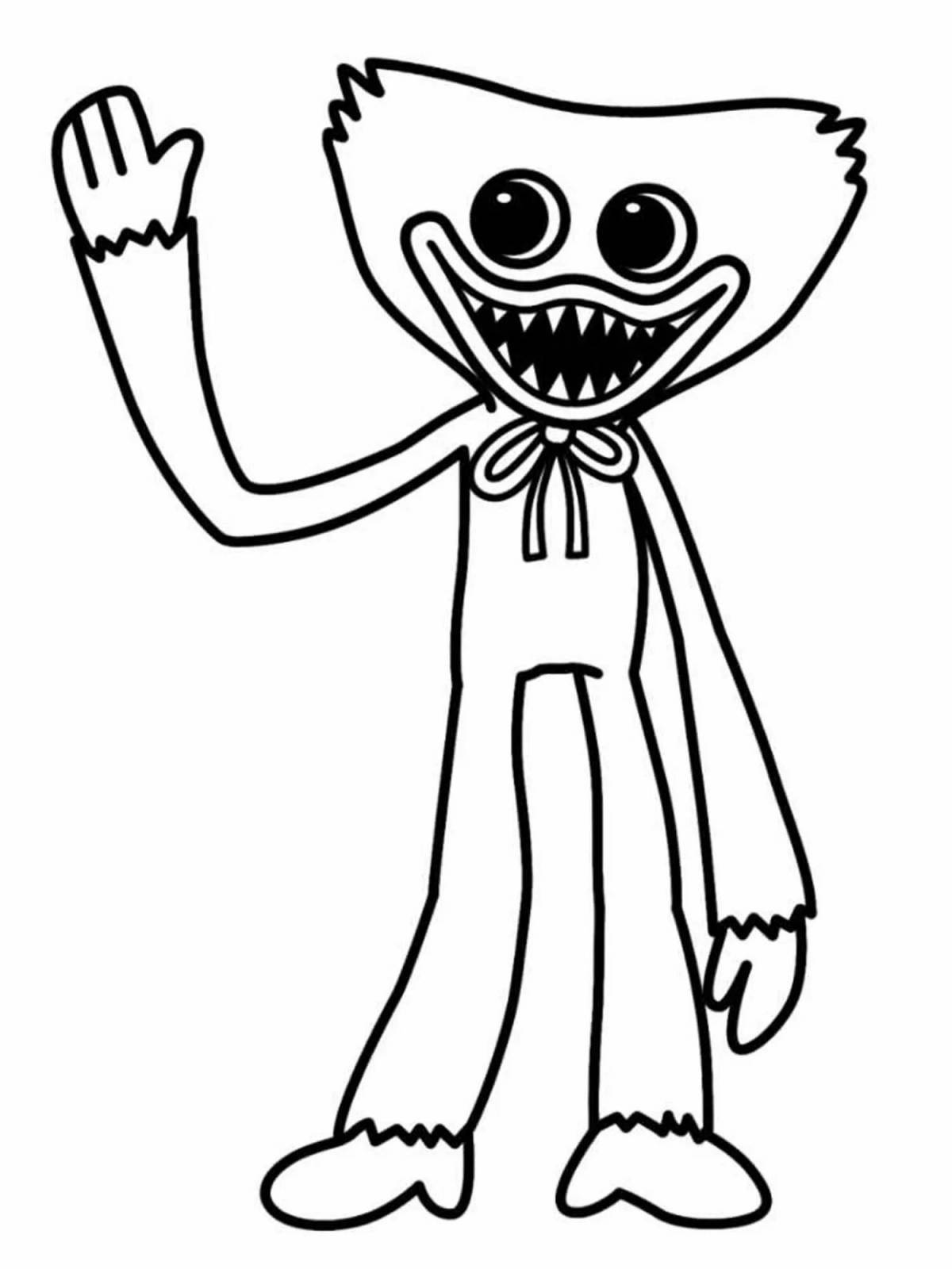 Coloring game energetic game hagi wag