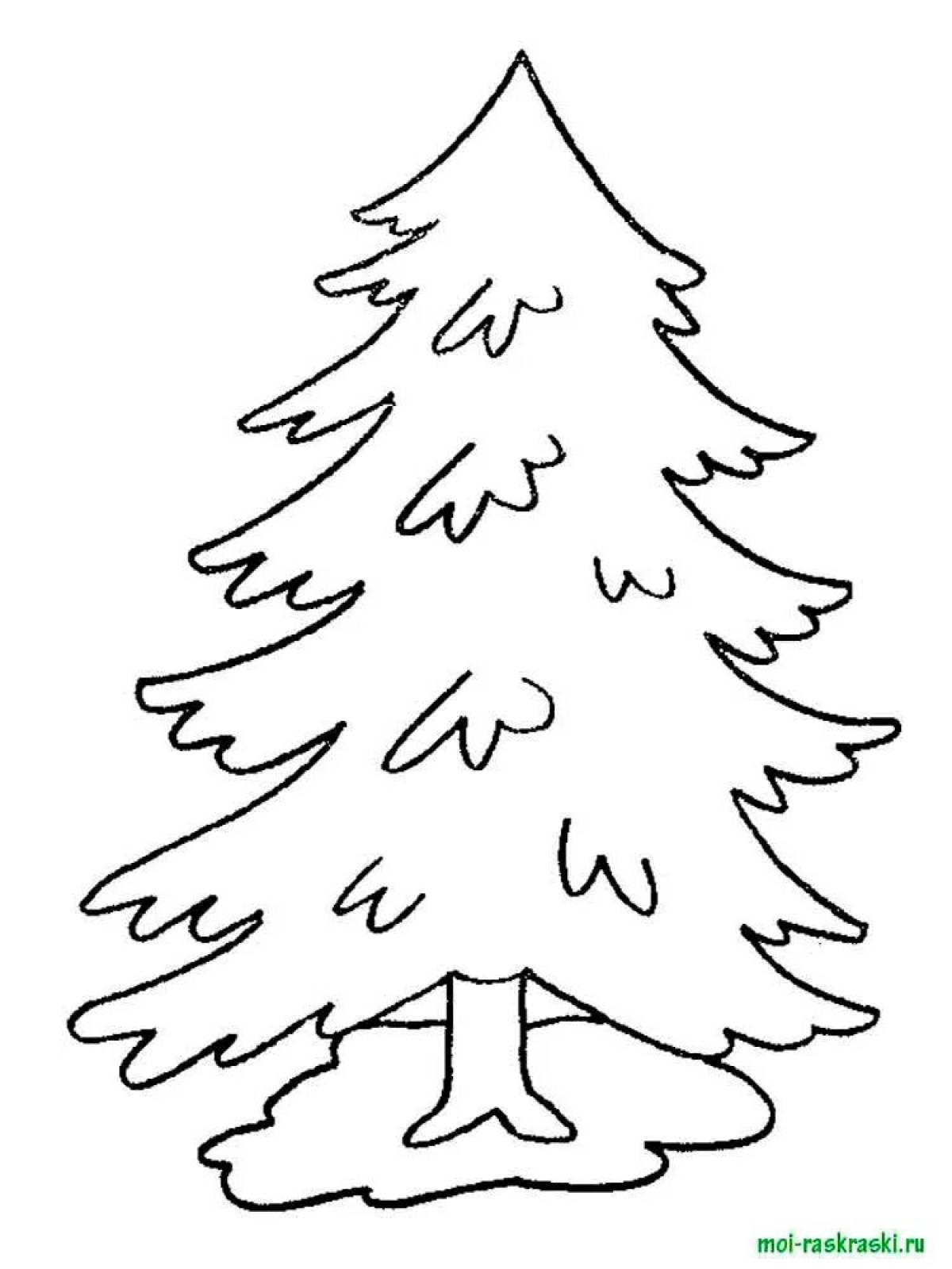 Fat Christmas tree for children