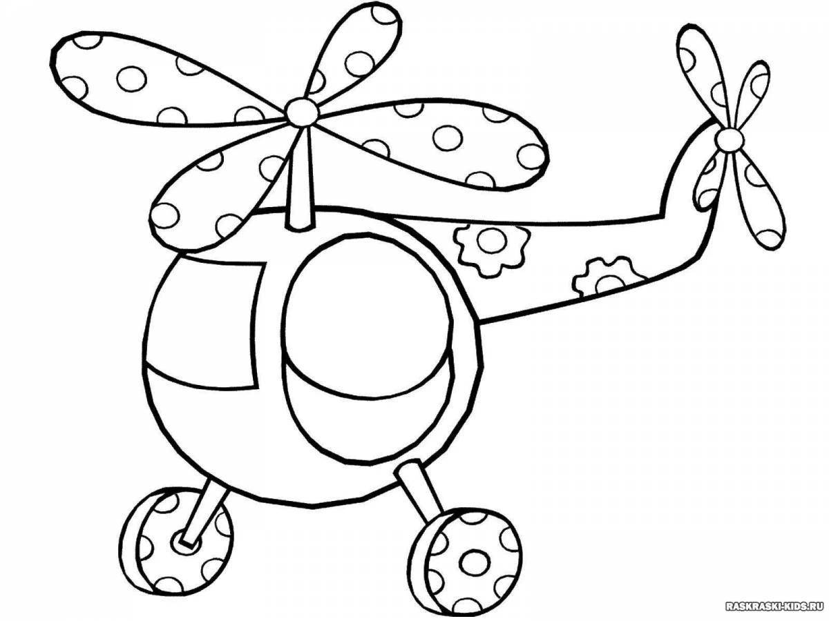 Fun toy coloring pages for 4-5 year olds