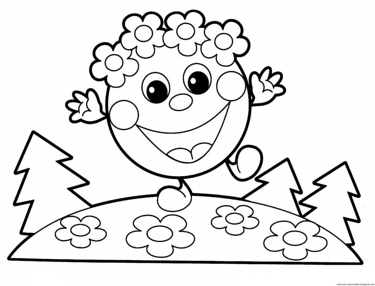 Animated coloring page d