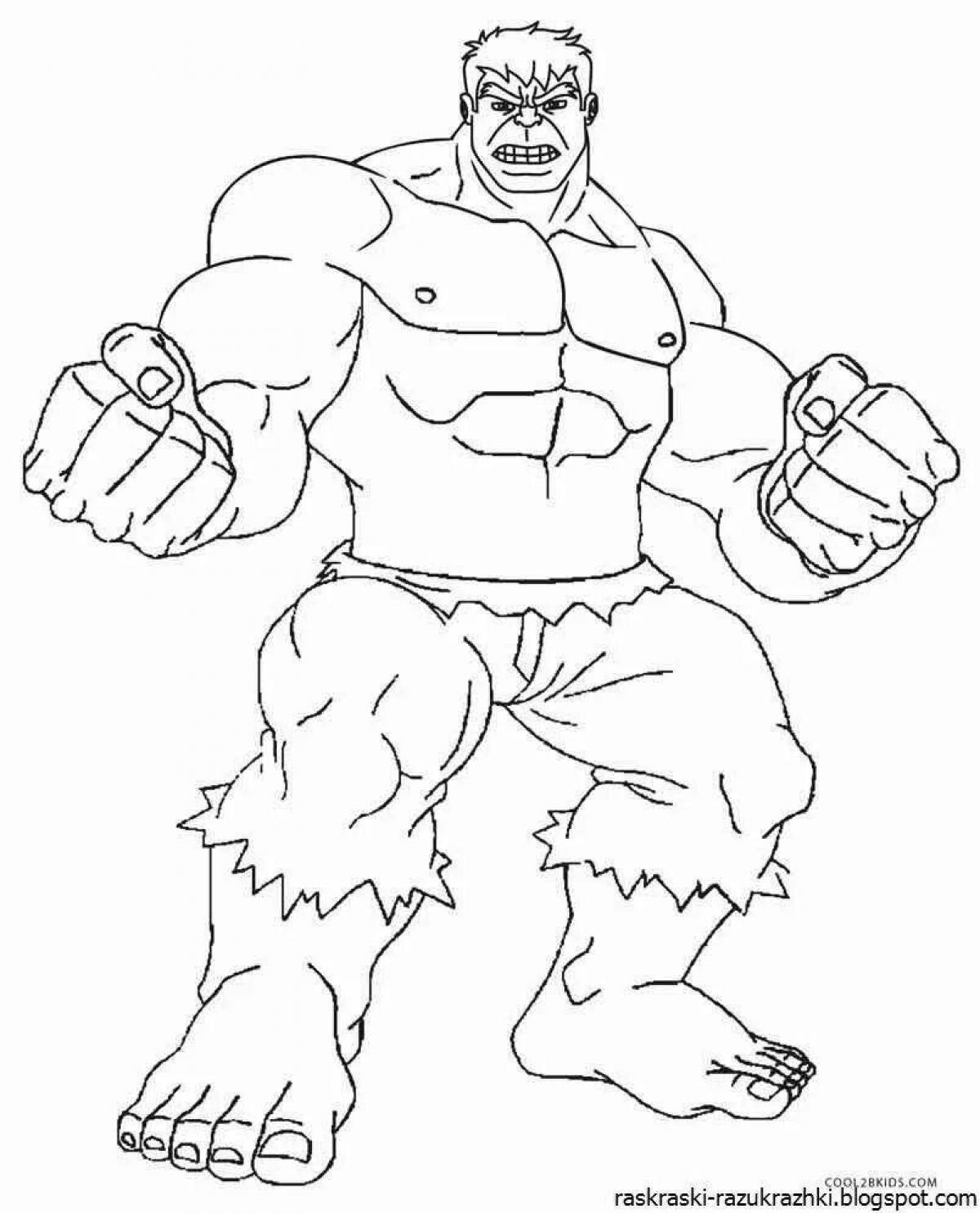 Exquisite hulk coloring book