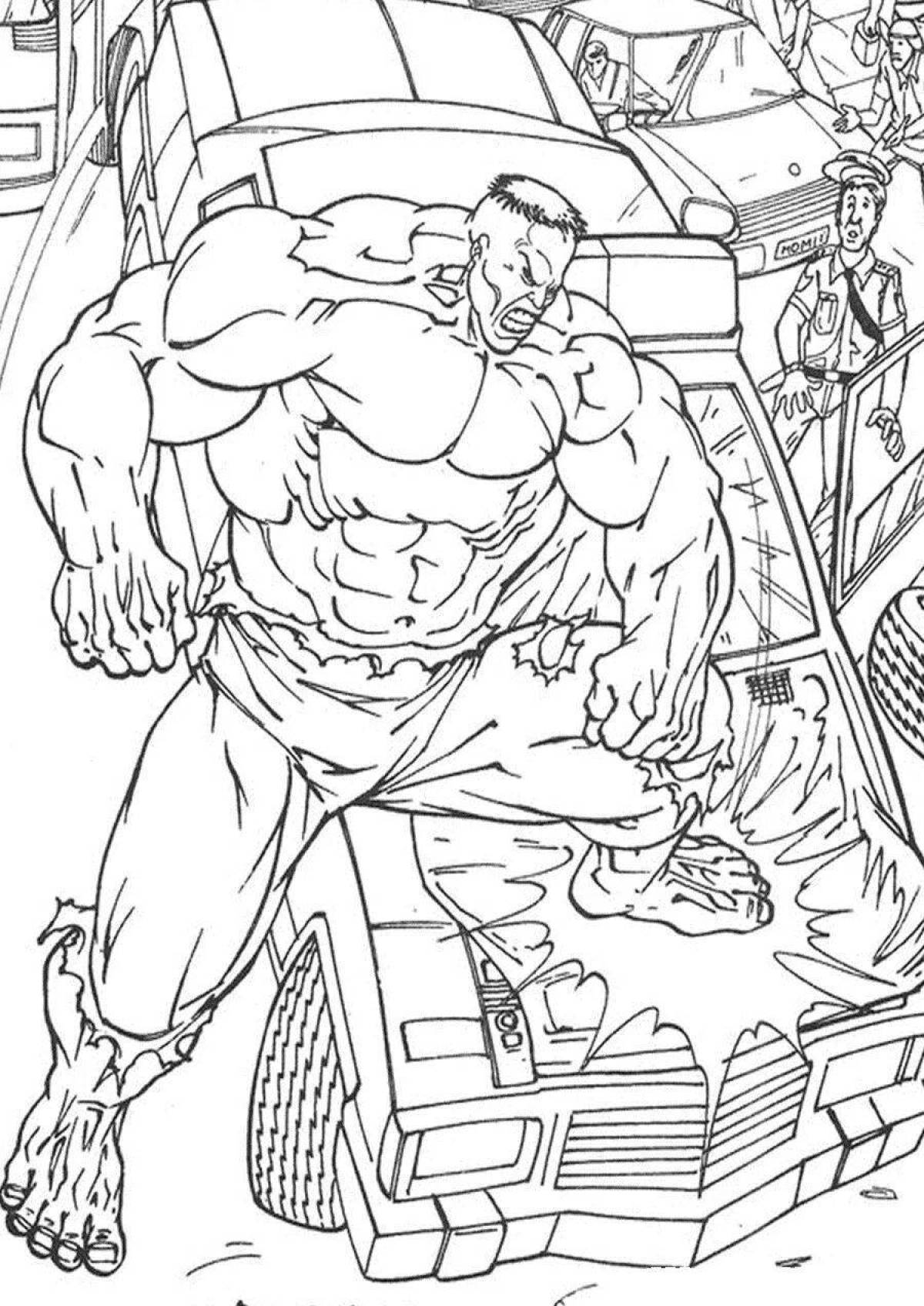 Amazing Hulk coloring page