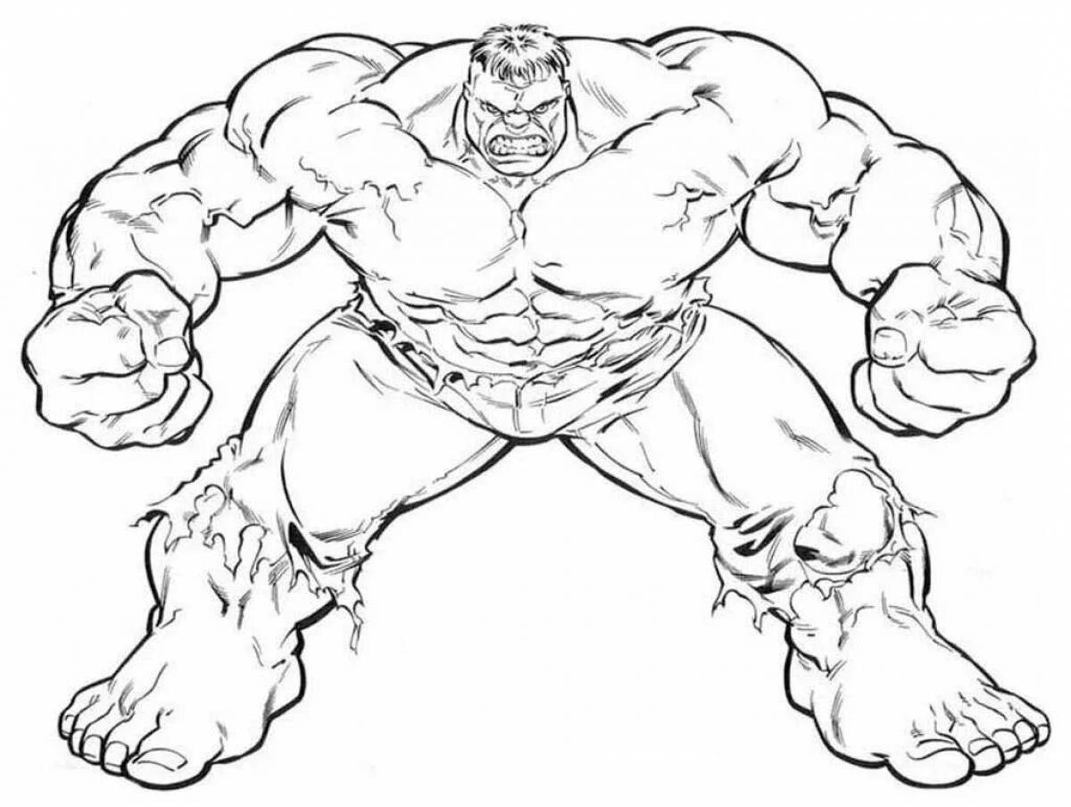 Hulk's richly crafted coloring book