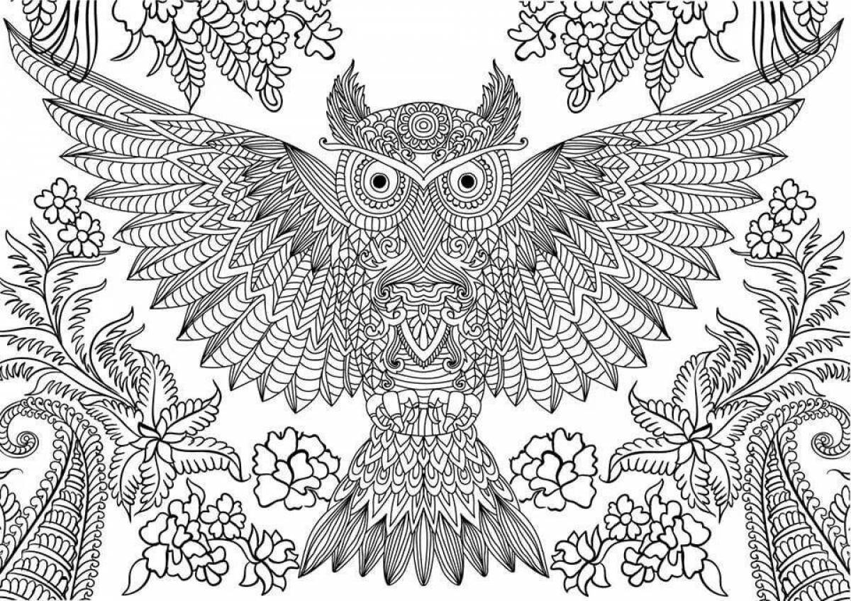 Inspirational anti-stress printable coloring book