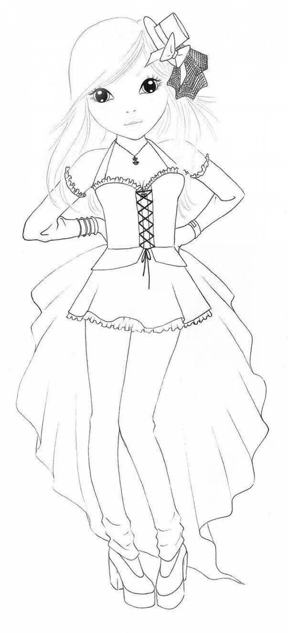 Grand Top Model Coloring Page
