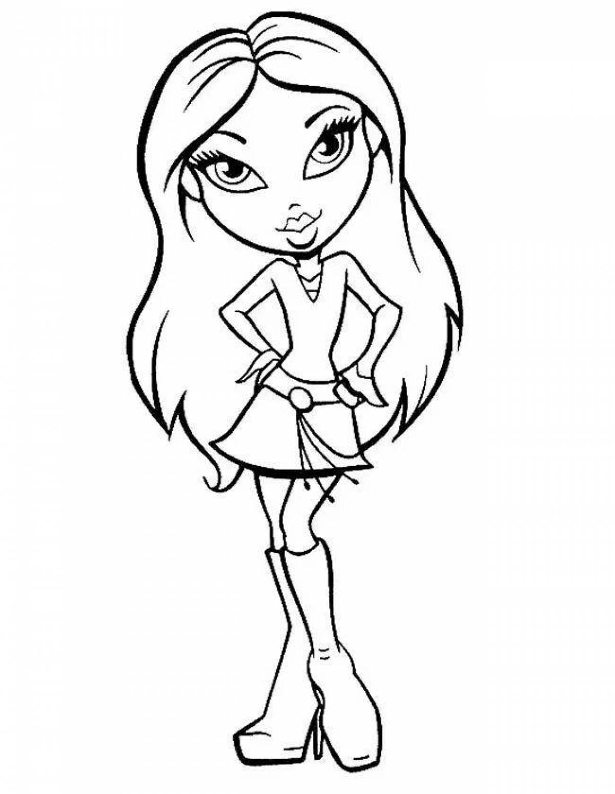 Great bratz doll coloring book